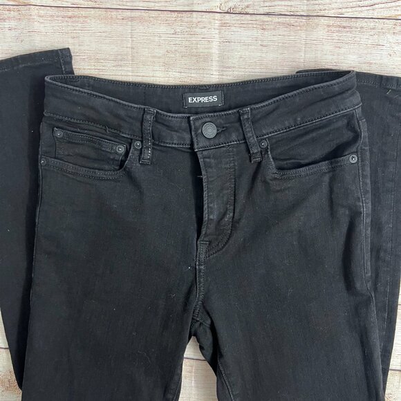 Express Men's Black Skinny Jeans Size 28x32 Stretch Denim EXP-NYC Pre-owned - Picture 12 of 12